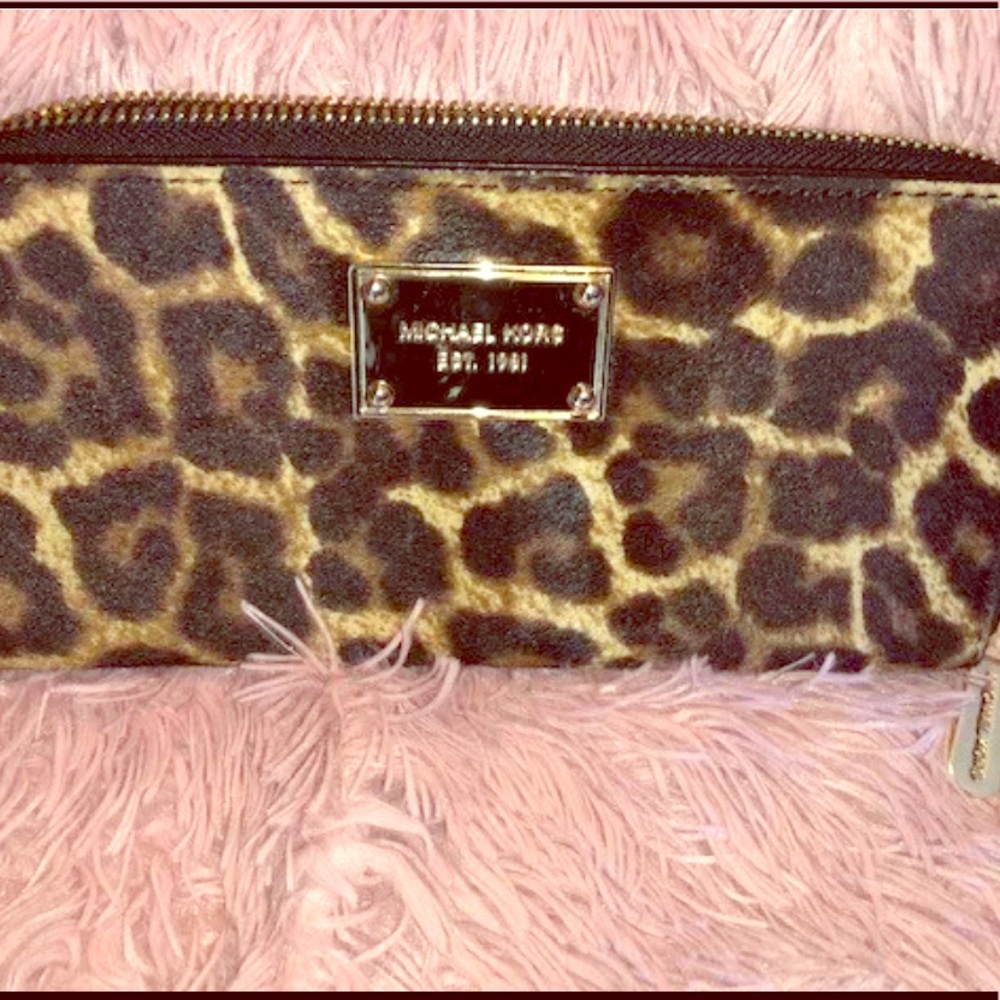 Michael Kors Calf Hair Full Zip Wallet